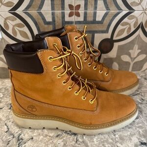 Timberland Sensorflex Women's Size 9 Boots Wheat Leather Lace-Up